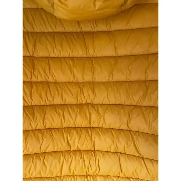 Save the Duck Mustard , XL. Lightweight Hooded Puffer. Cruelty Free. Packable - Picture 12 of 16